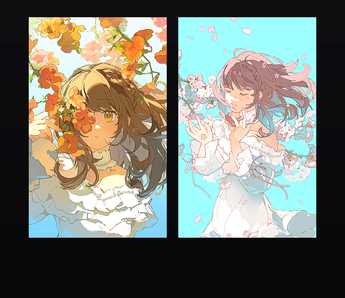花季风系少女 壁纸预览
