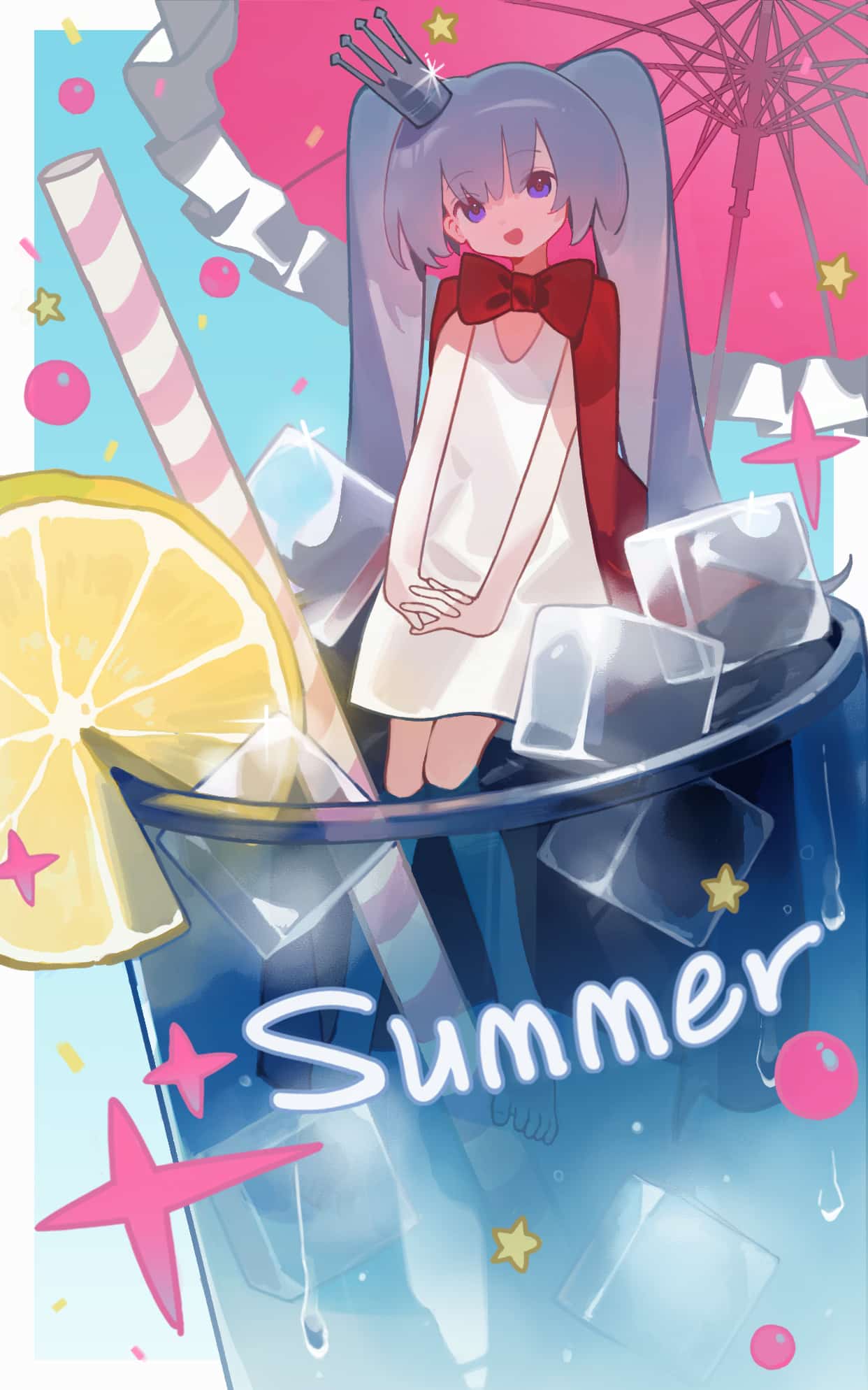 少女柠檬茶 壁纸预览