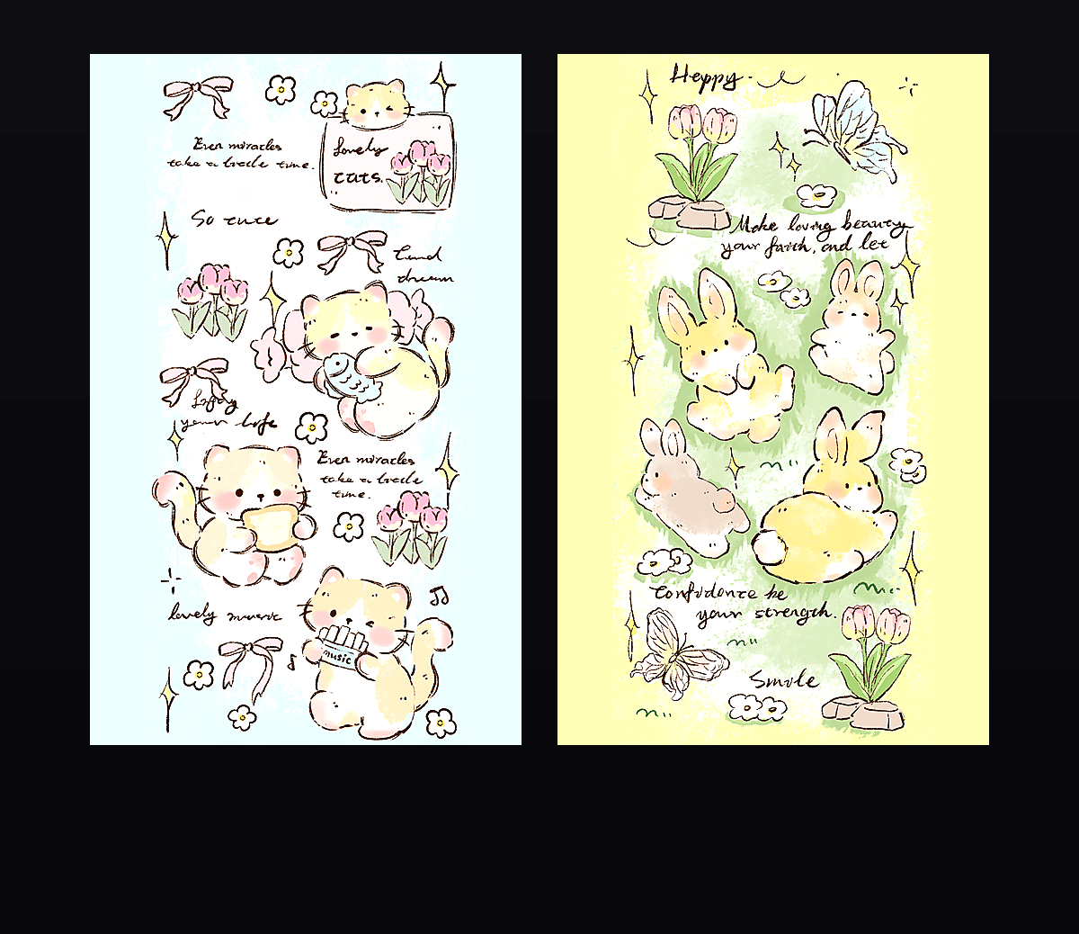 《春日物语》表情包&高清壁纸，支持导入微信和QQ作为表情包-表情包小岛