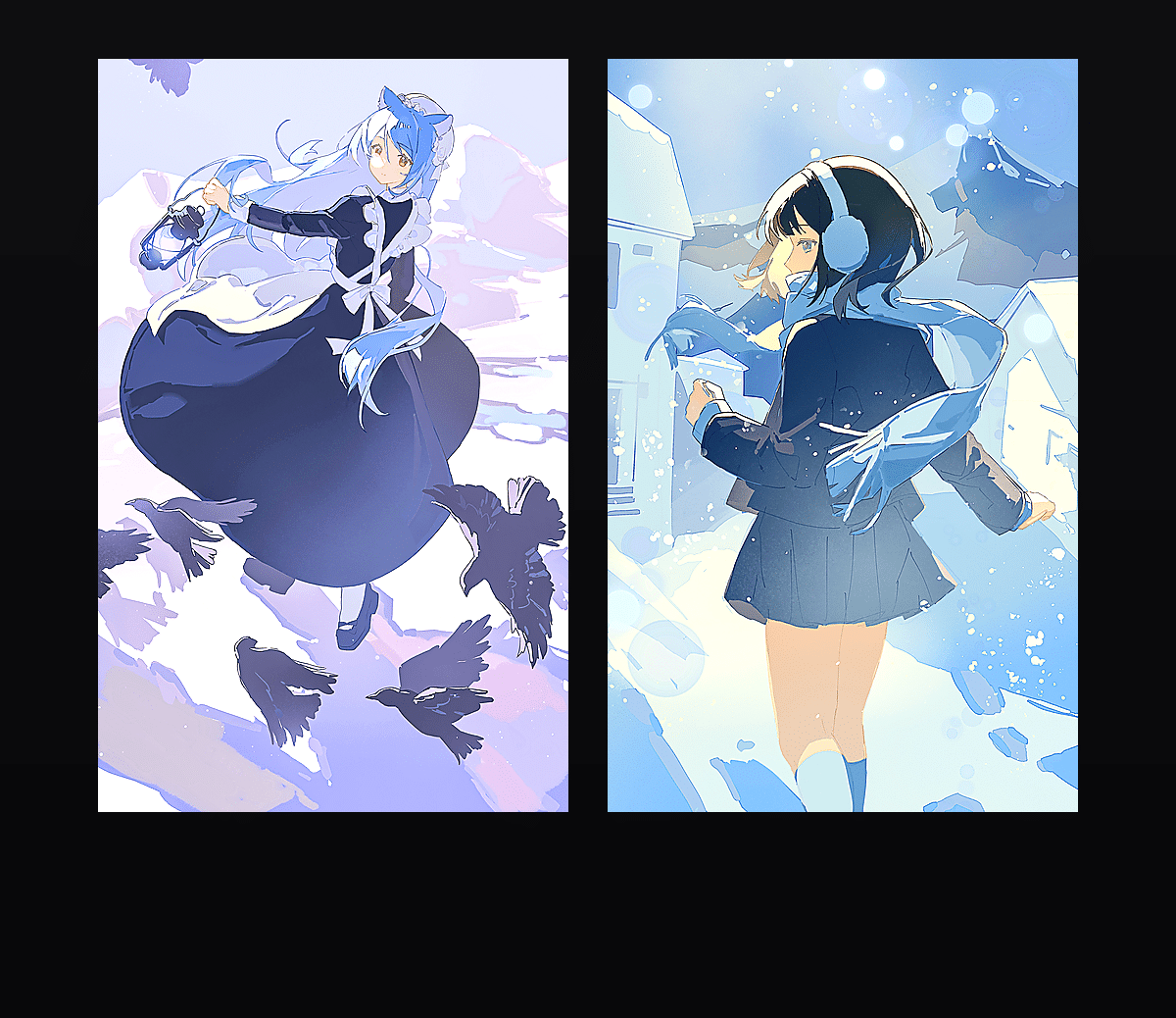 漫天飞雪 壁纸预览