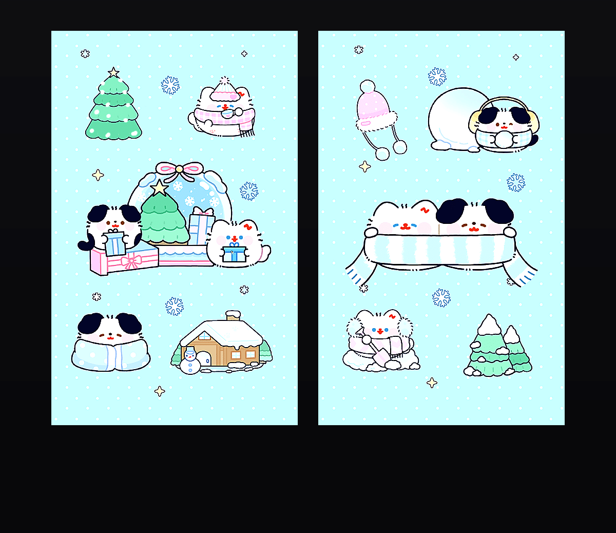 卷卷猫陪你过冬 壁纸预览