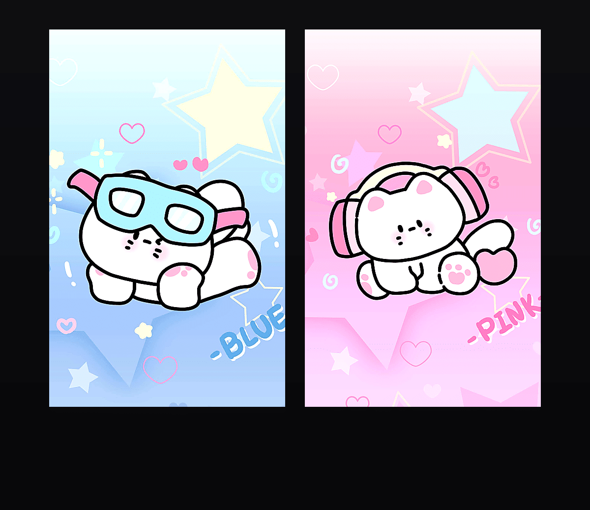 星闪耀彩虹喵 壁纸预览