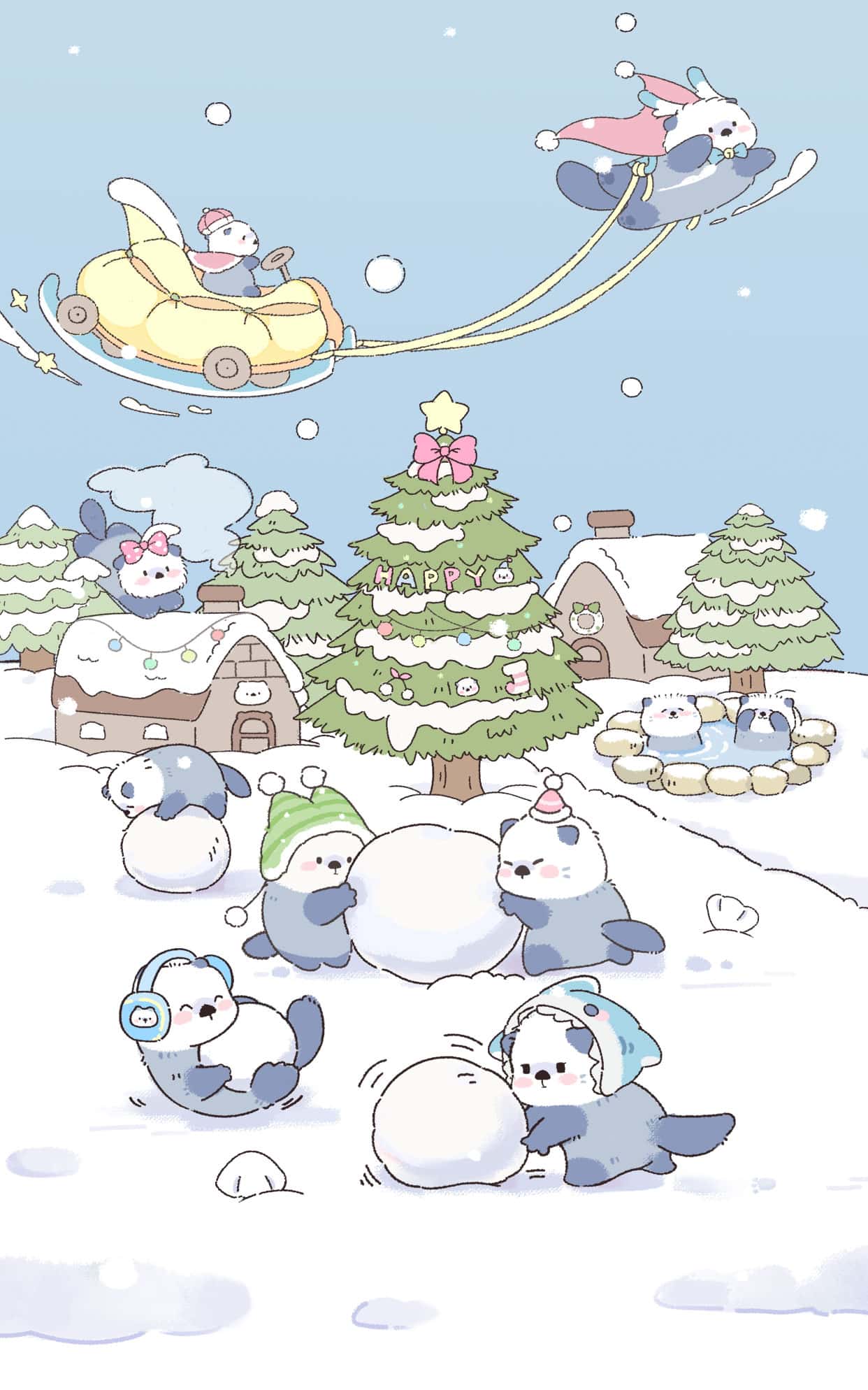 海獭宝宝·雪域之旅 壁纸预览