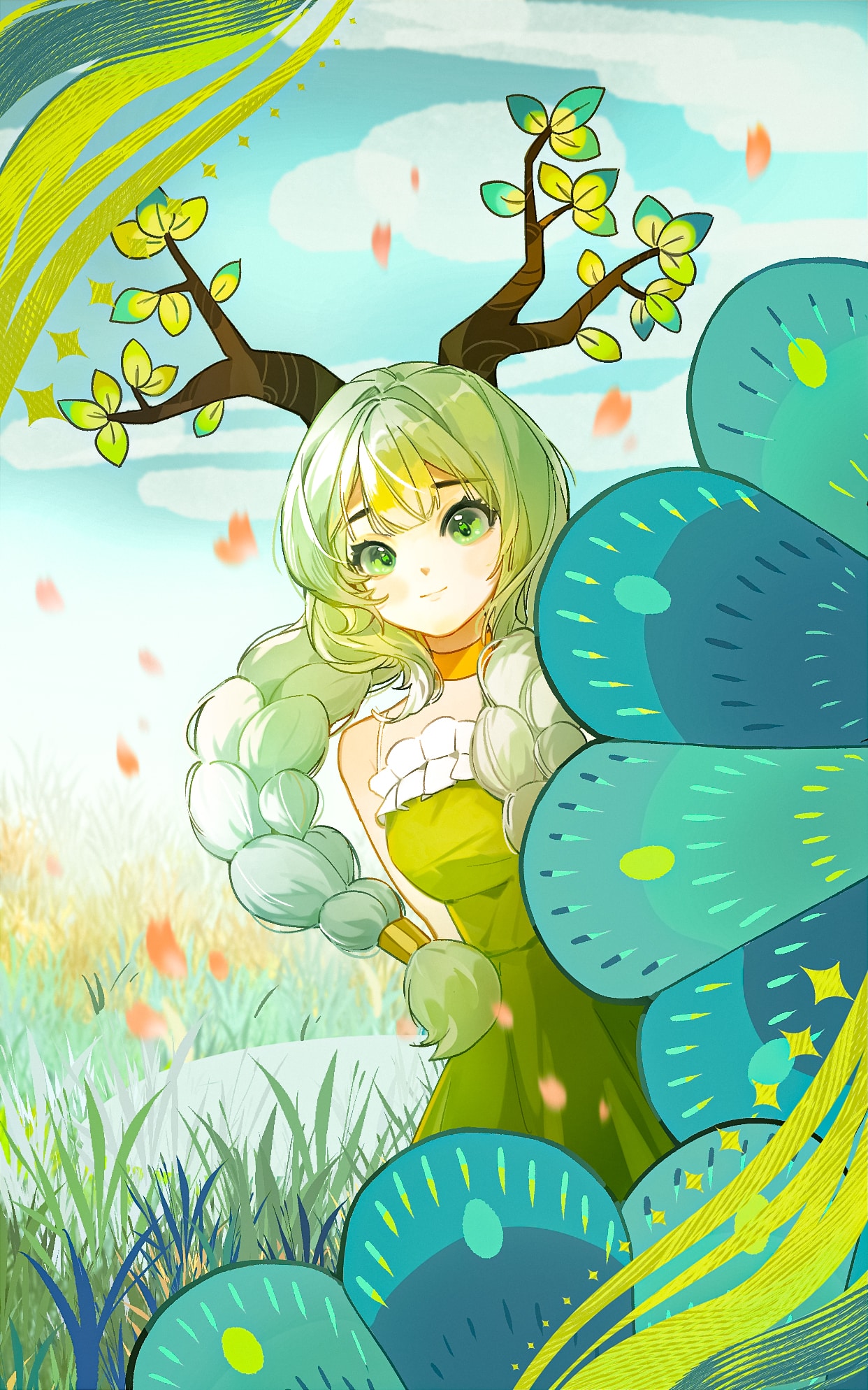 《植物少女》表情包&高清壁纸，支持导入微信和QQ作为表情包-表情包小岛