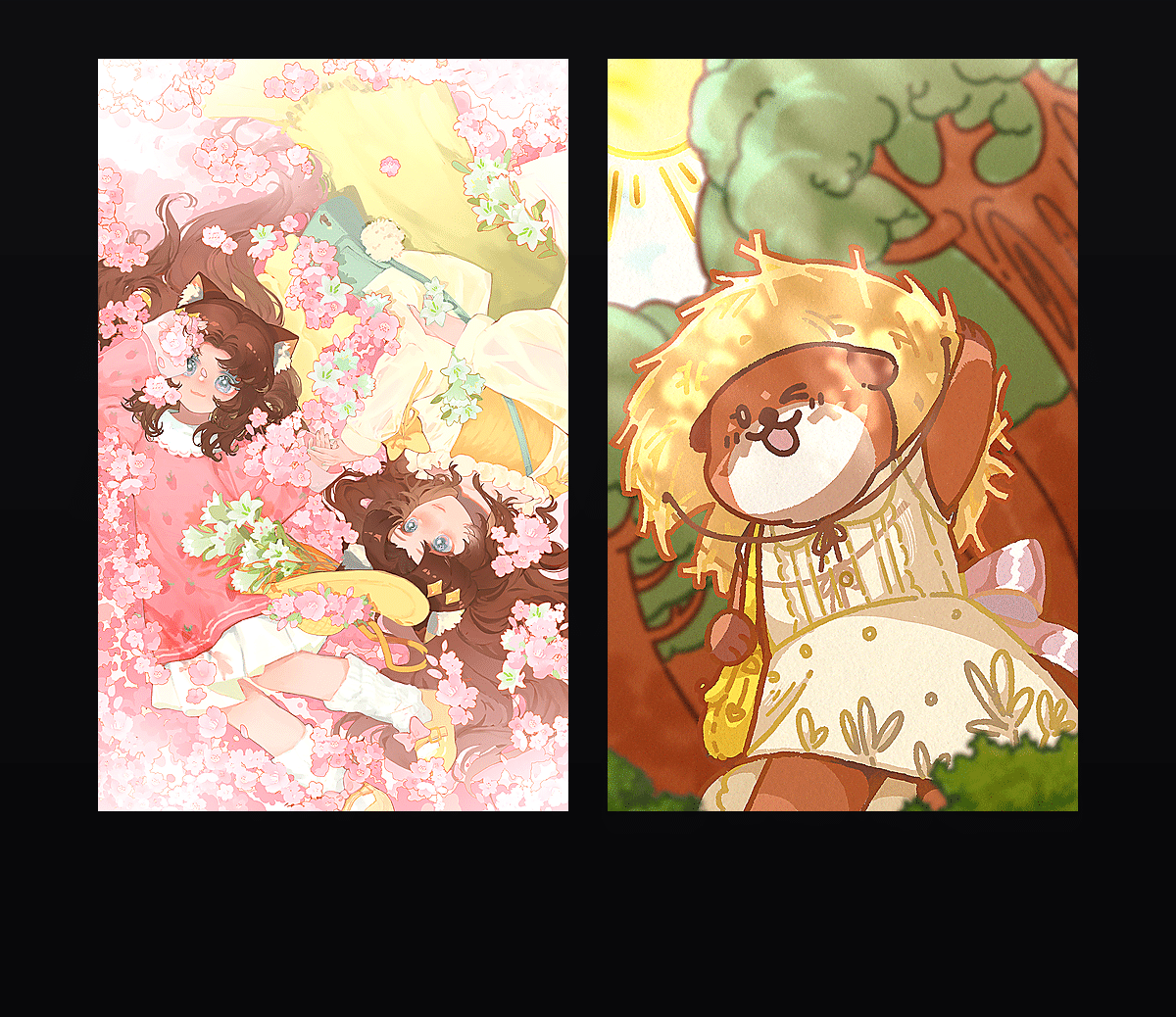 春日小獭 壁纸预览