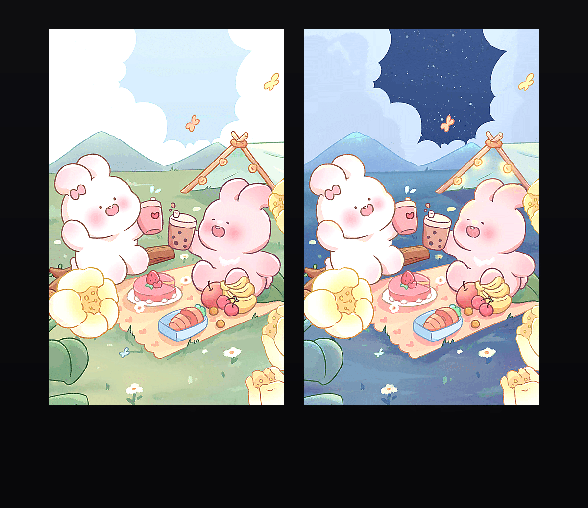 兔兔露营记 壁纸预览