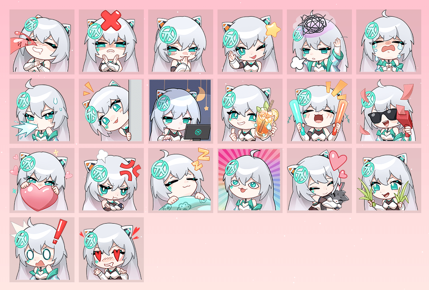 天选姬_Official 表情包预览