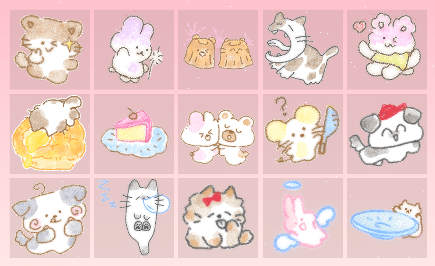 猫猫甜点 表情包预览