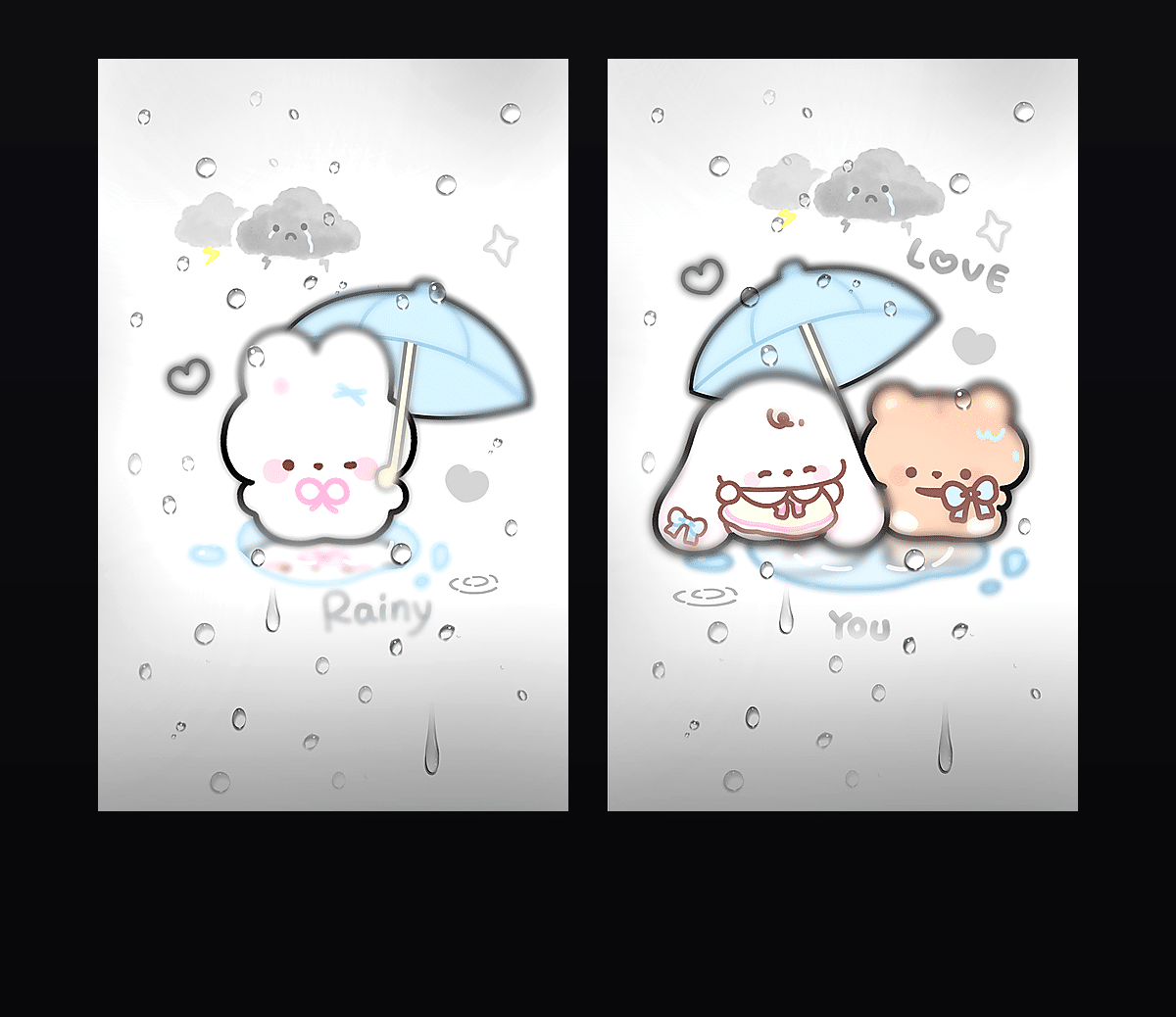 雨雾小可爱 壁纸预览