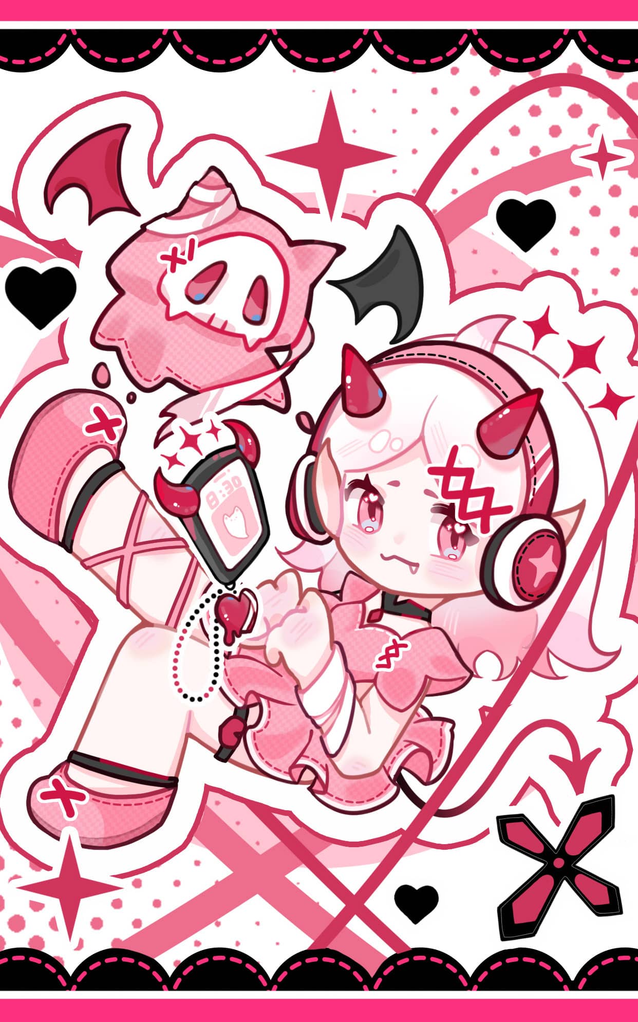 《恶鬼少女日记》表情包&高清壁纸，支持导入微信和QQ作为表情包-表情包小岛