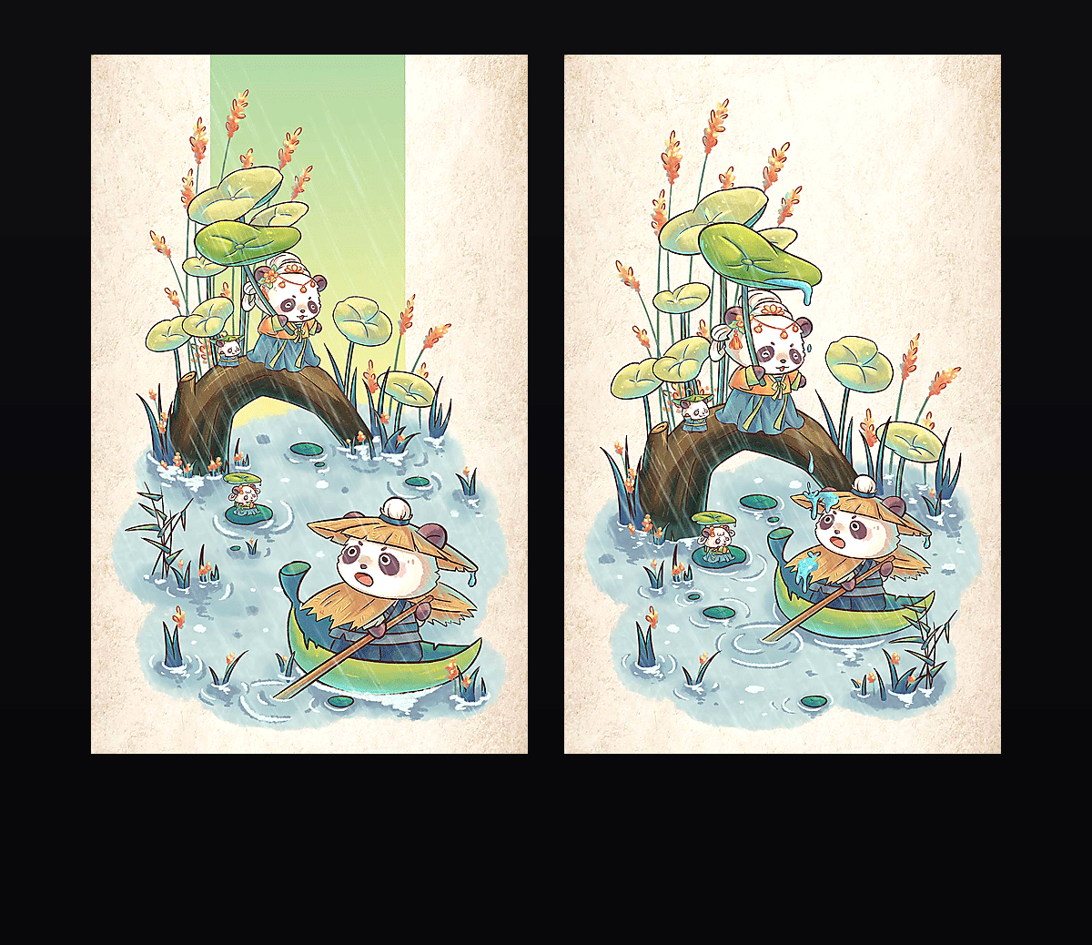 春韵熊猫雅集 壁纸预览