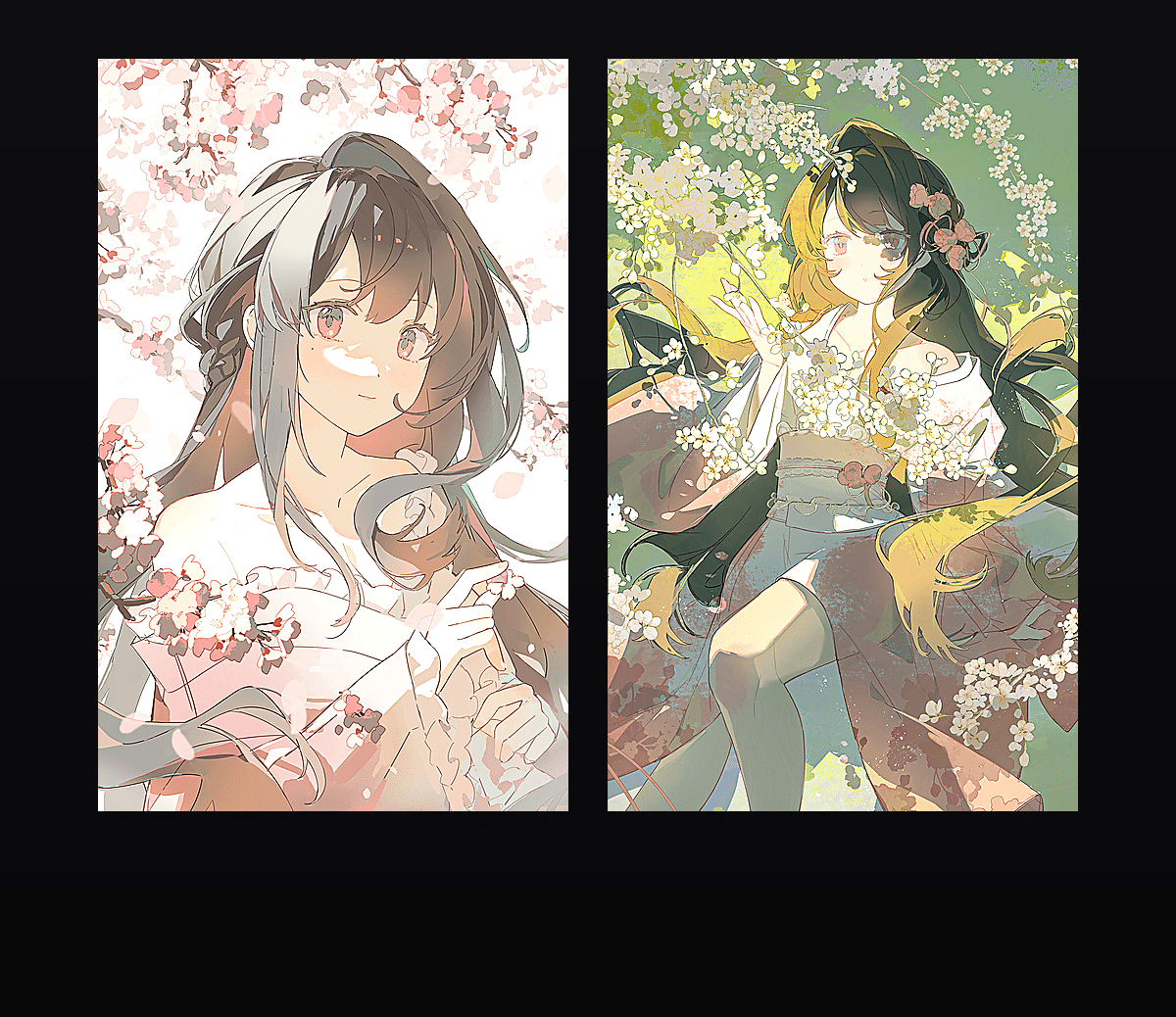 樱花少女 壁纸预览