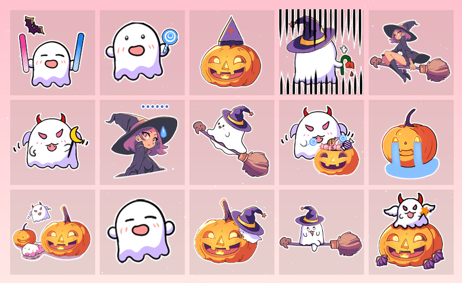 魔女与精灵 表情包预览