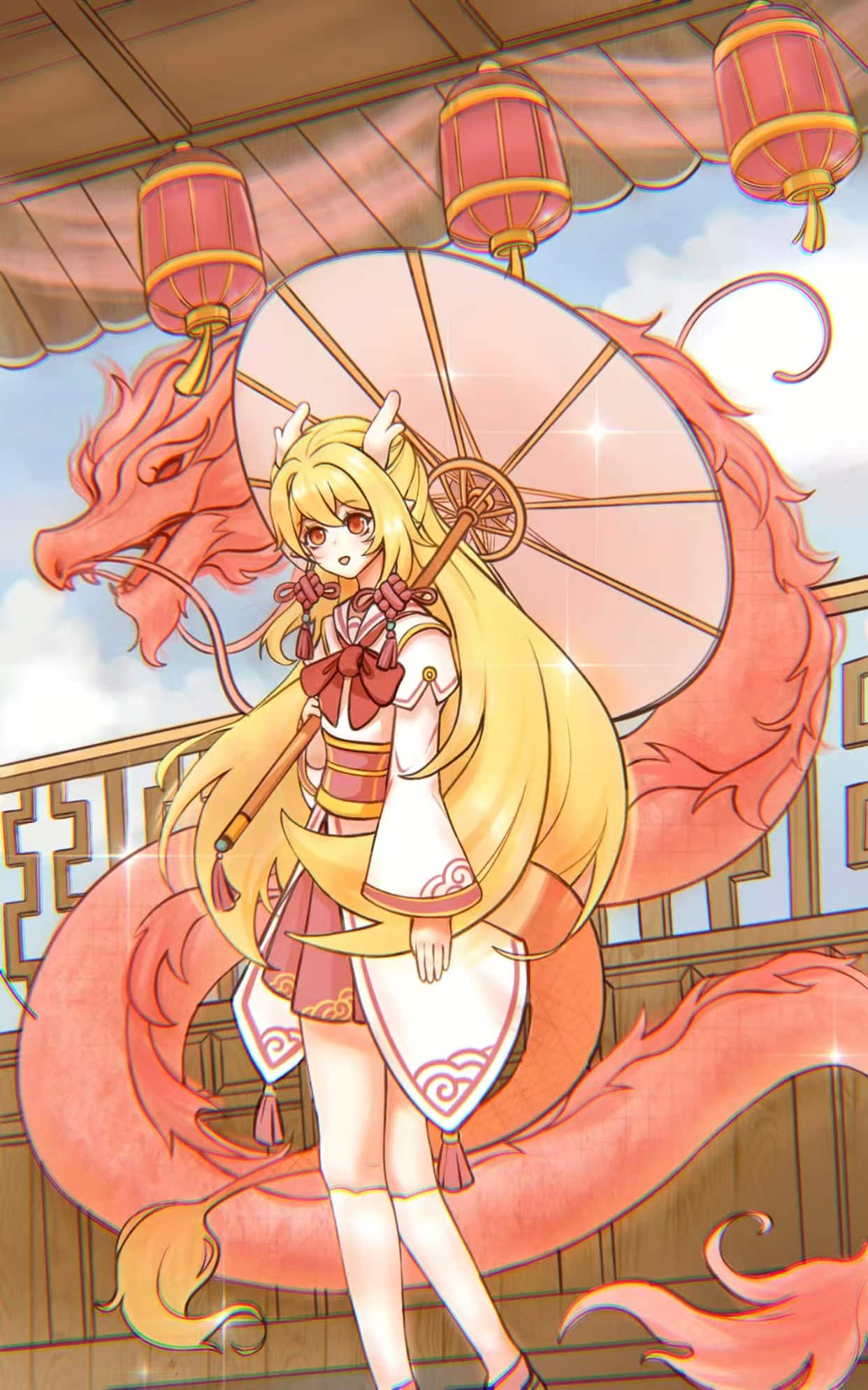 《中华龙娘》表情包&高清壁纸，支持导入微信和QQ作为表情包-表情包小岛