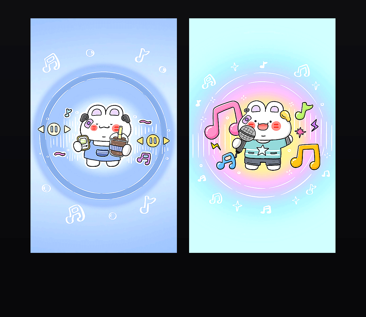 兔哩哩的音乐梦 壁纸预览