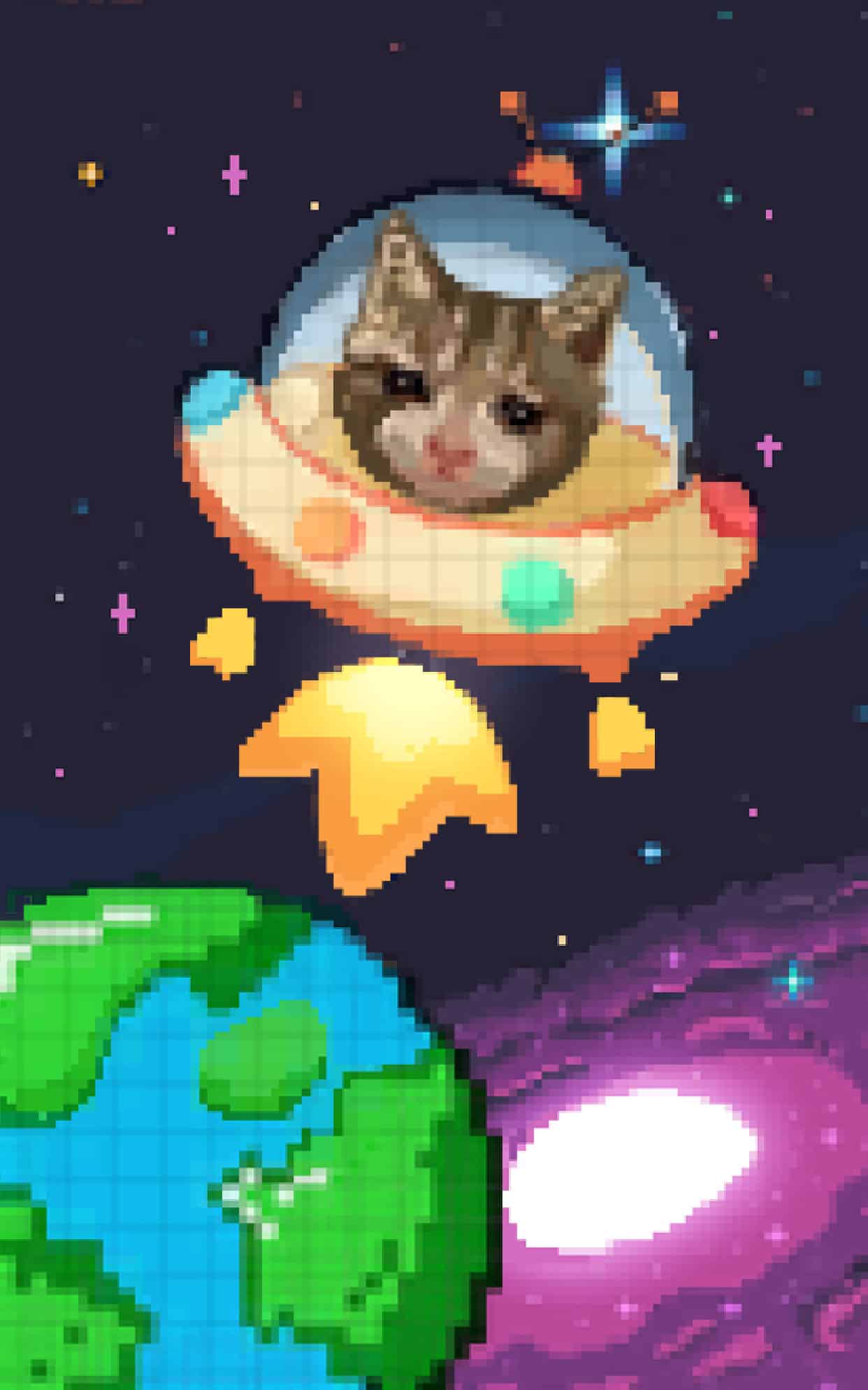 宇宙猫meme 壁纸预览