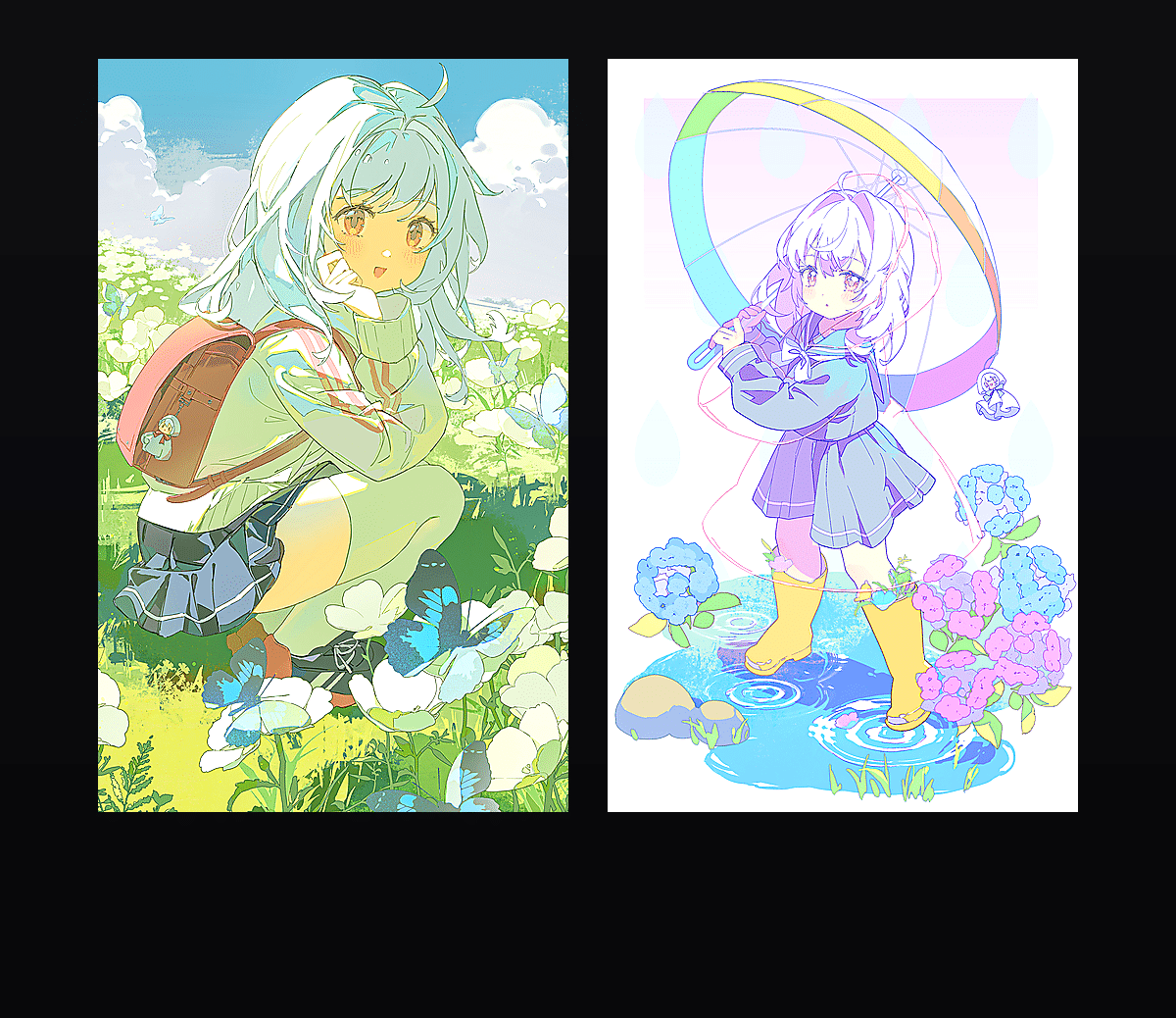 春日缤纷少女 壁纸预览