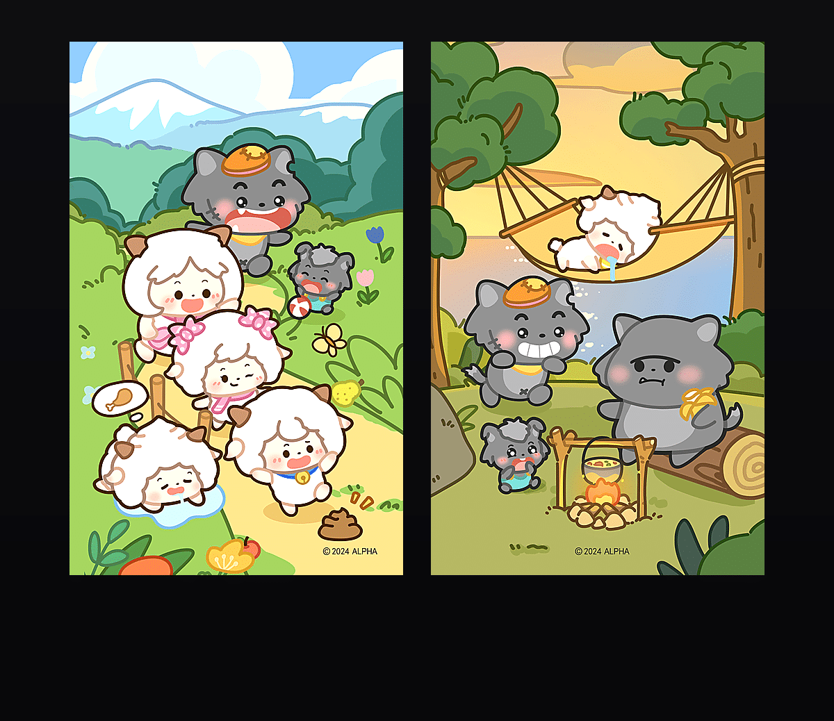 《喜羊羊与灰太狼的一天》表情包&高清壁纸，支持导入微信和QQ作为表情包-表情包小岛