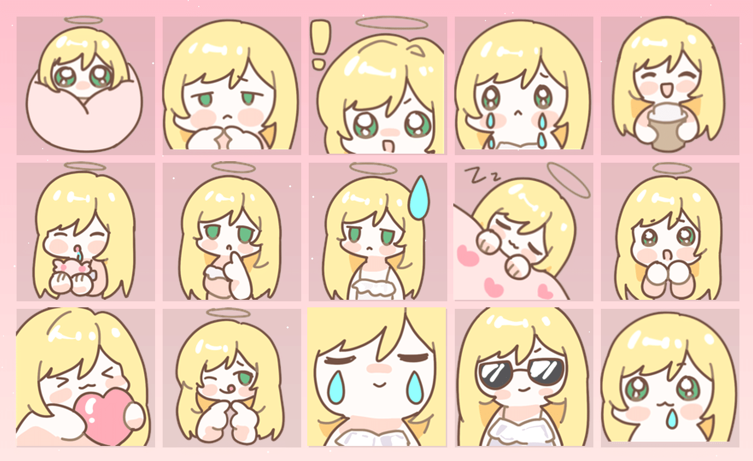 花海少女 表情包预览