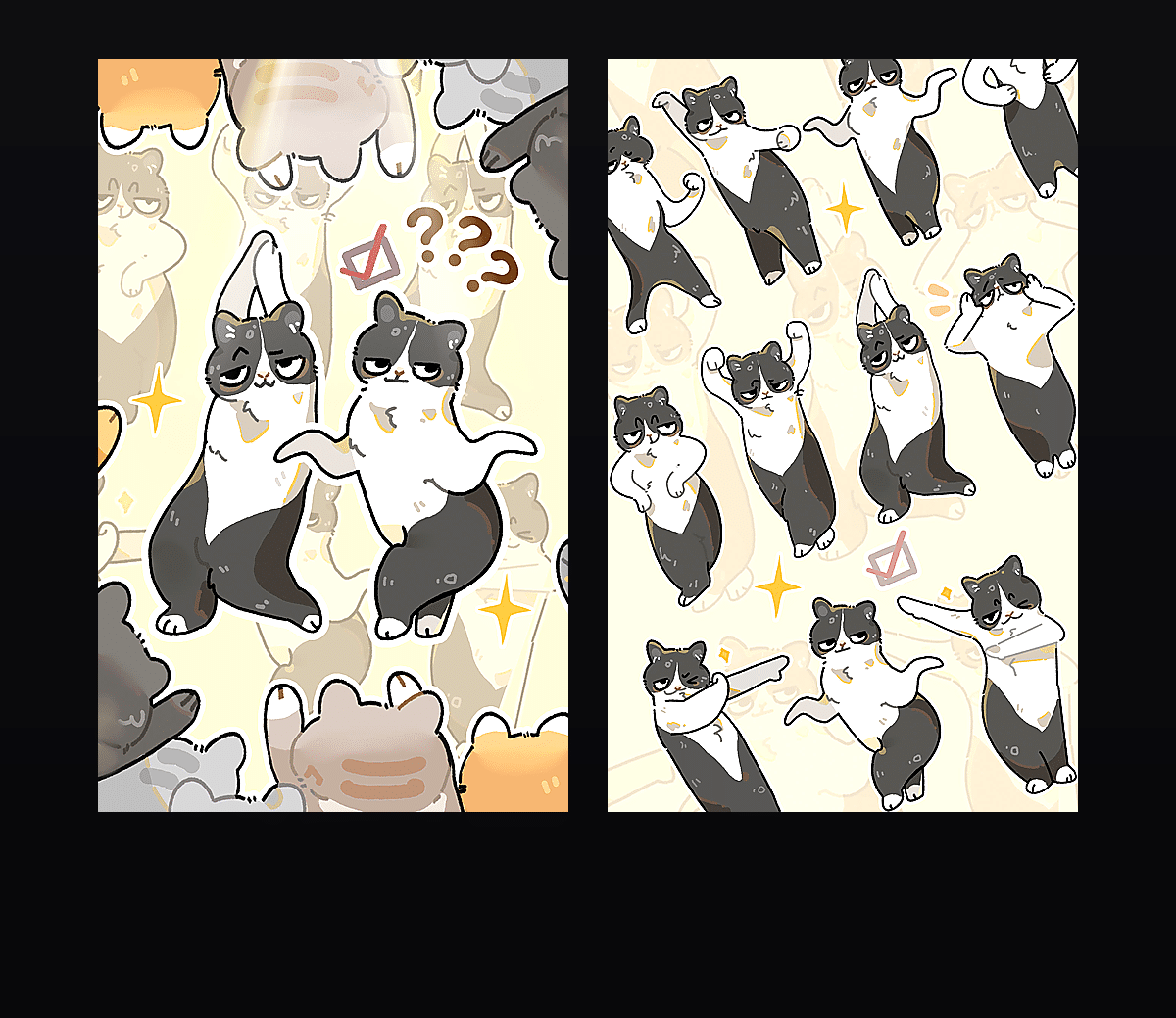 跳舞meme奶牛猫 壁纸预览