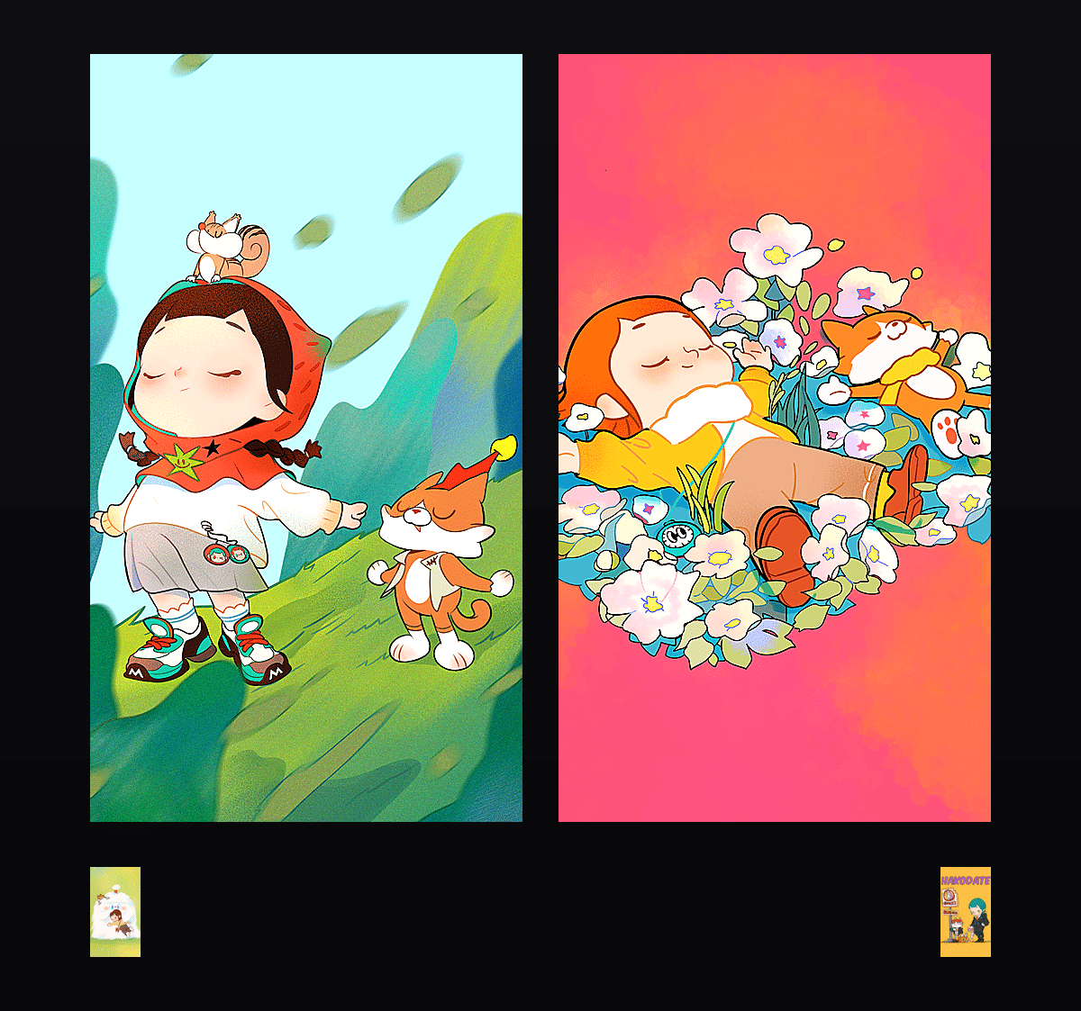 可可小满惬意生活 壁纸预览