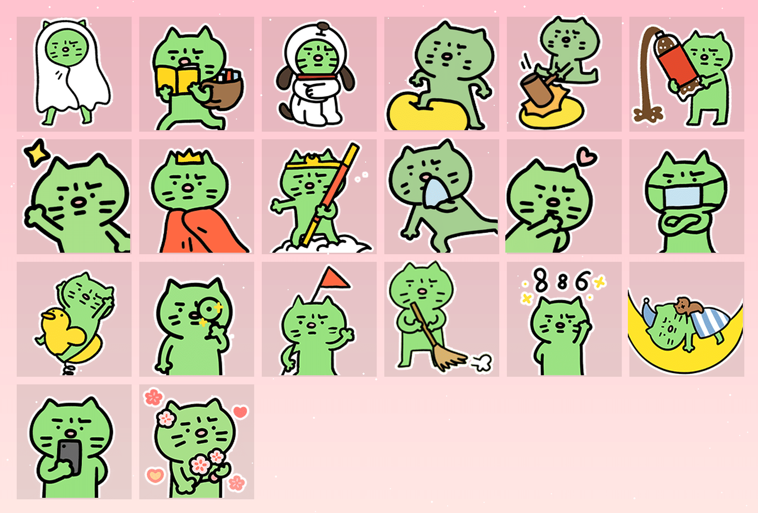 焦虑猫独处日常 表情包预览