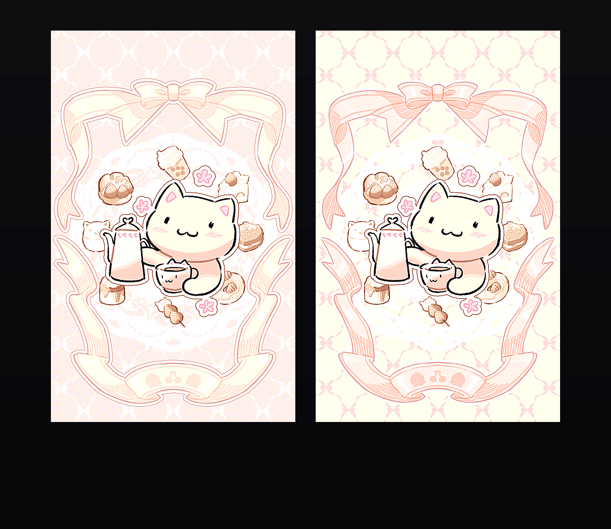 奶茶甜点猫 白兰装扮001 壁纸预览