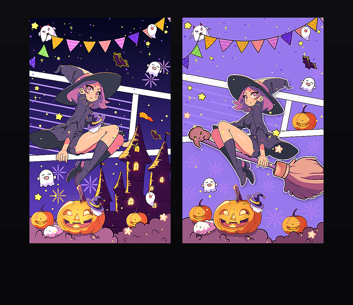 魔女与精灵 壁纸预览