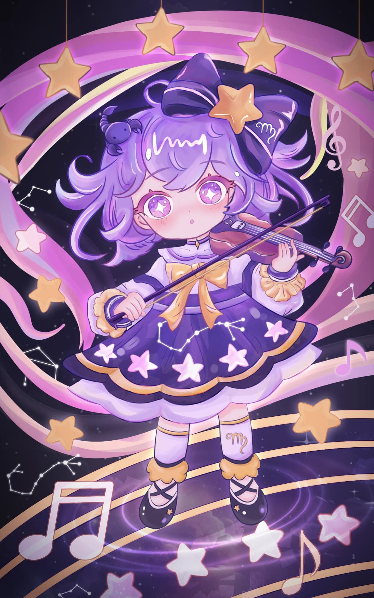 魔法星座少女·天蝎 壁纸预览