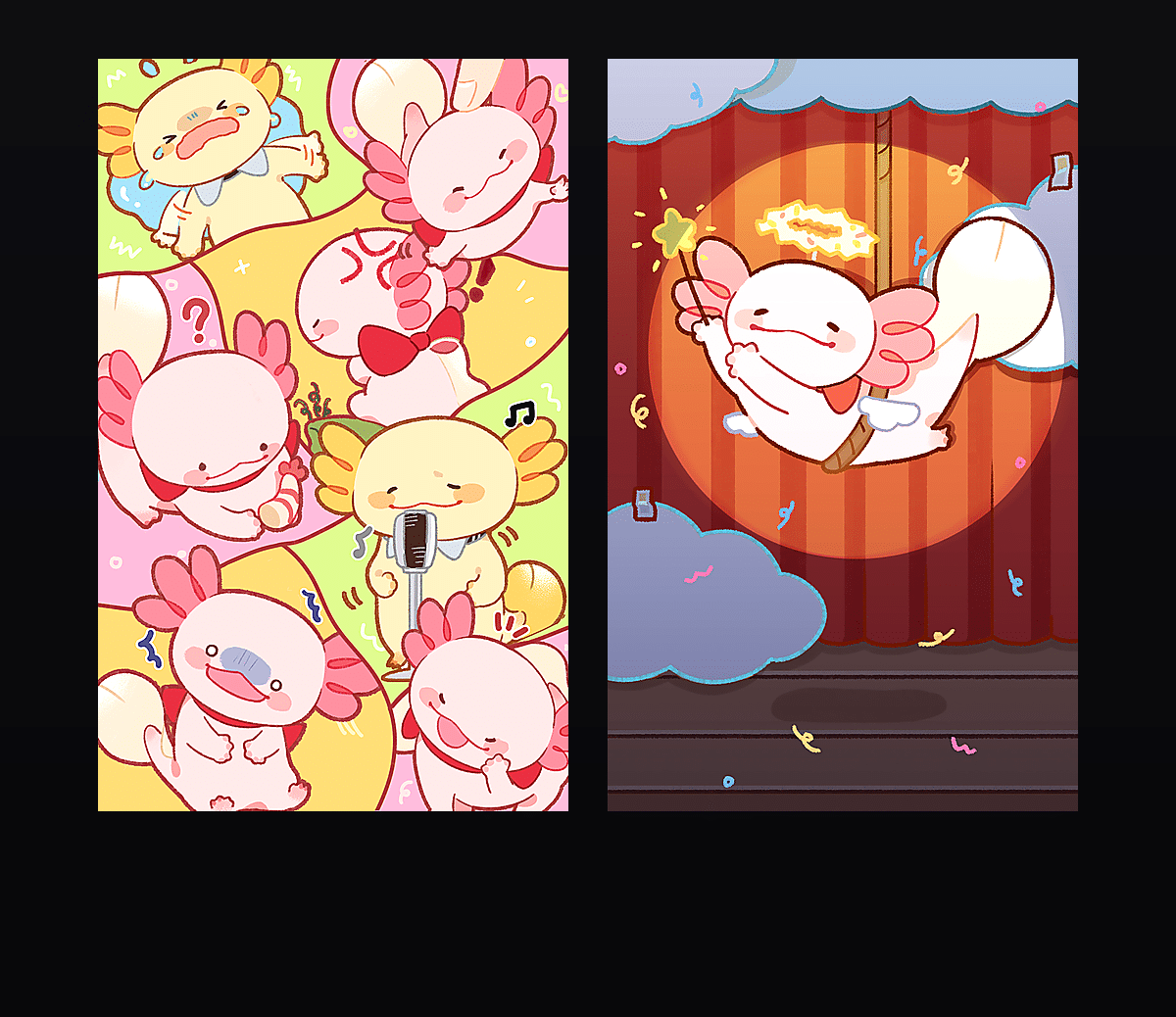 魔法小螈 壁纸预览