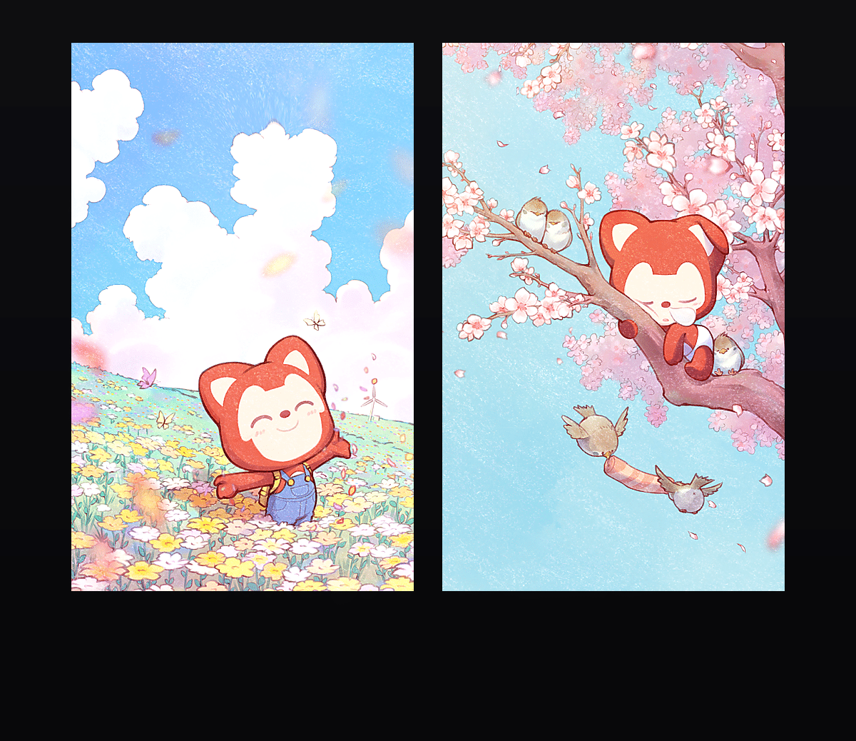 阿狸 春日花语 壁纸预览