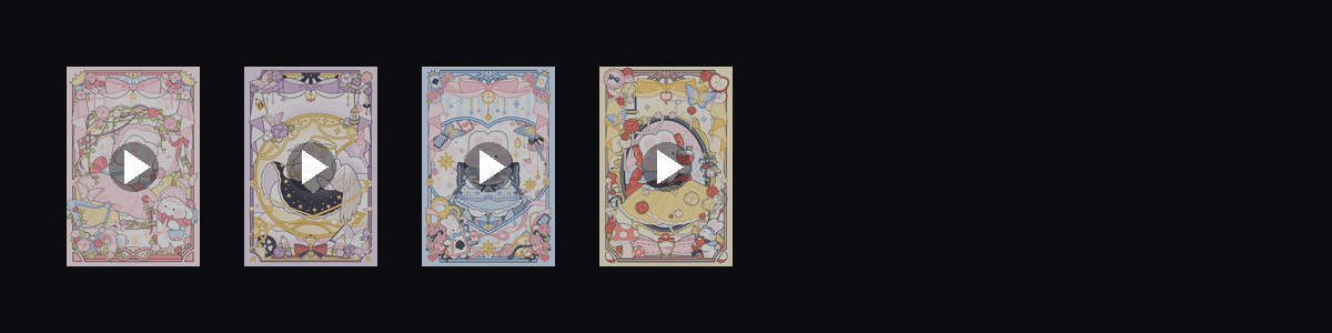 奶油兔公主卡牌  动态壁纸预览