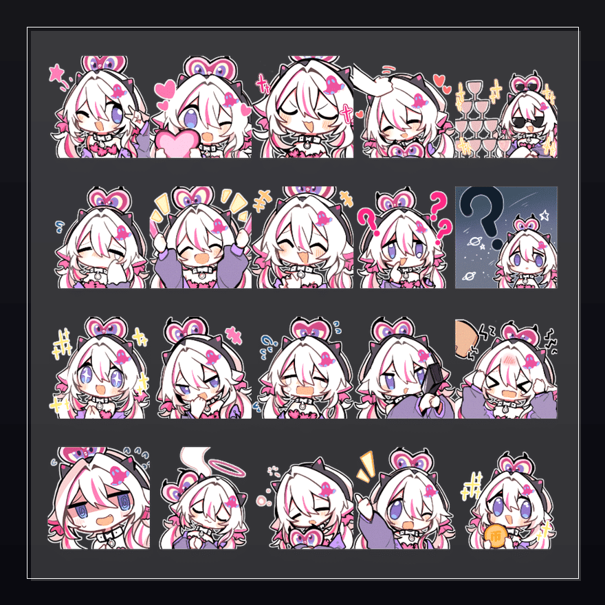 春桃奈奈oc克拉拉 表情包预览