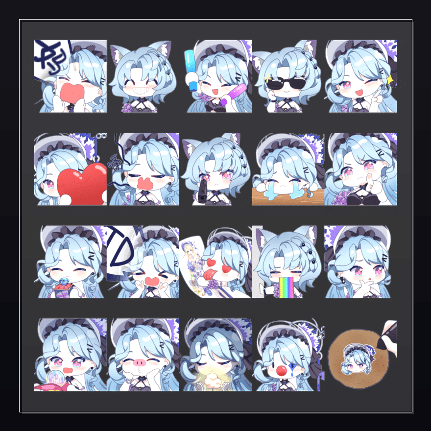无尽夏日海 表情包预览