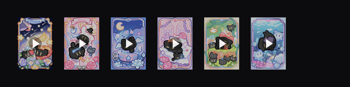 童话小黑猫  动态壁纸预览