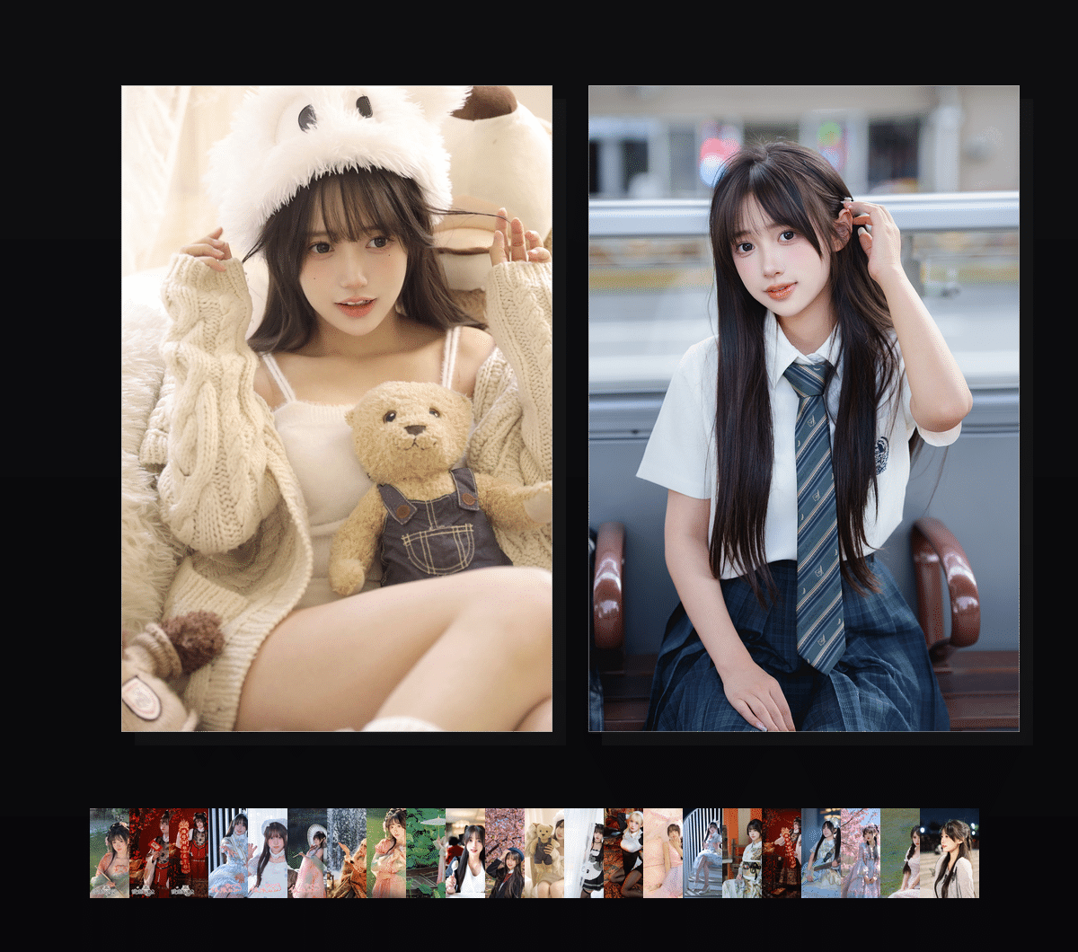 甜系女友  壁纸预览