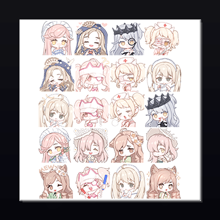 少女与花之诗 表情包预览