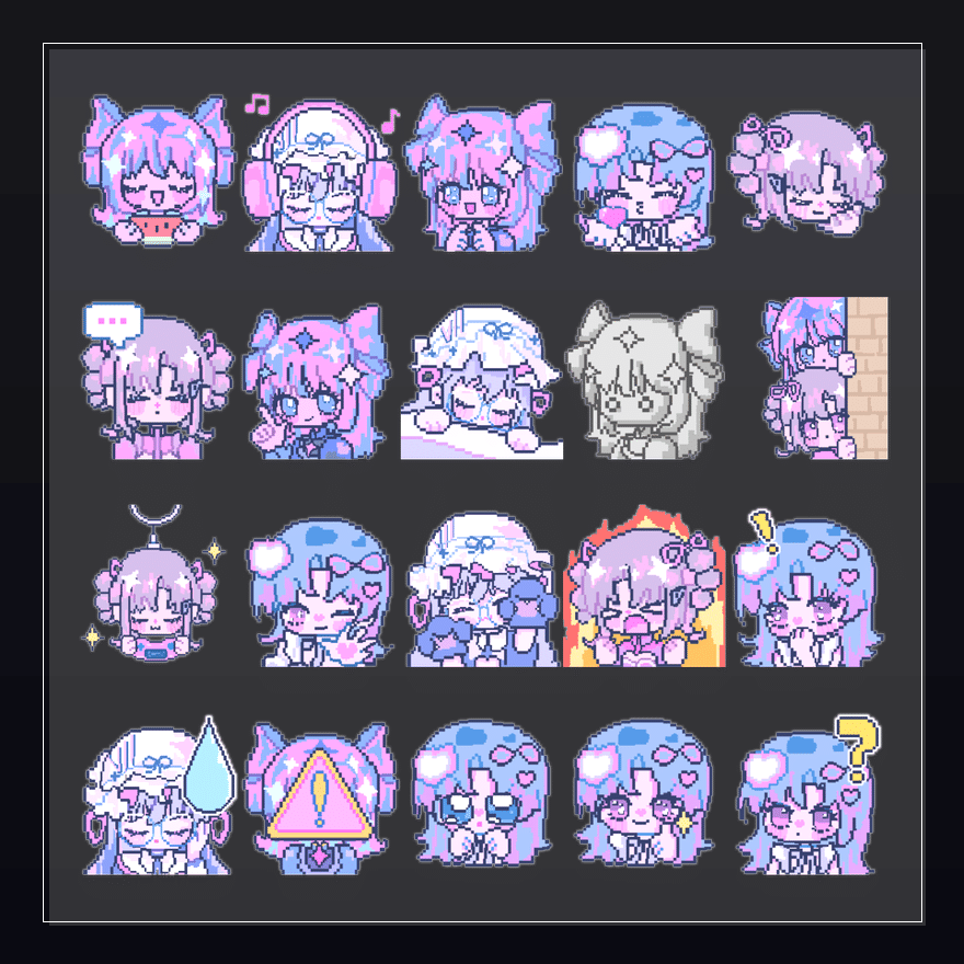 电子少女DLC 表情包预览